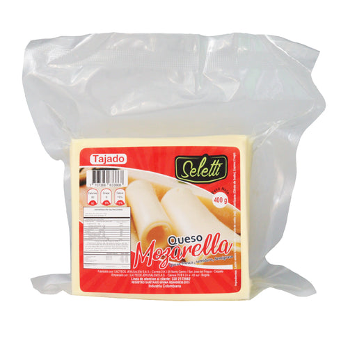 QUESO MOZARELLA 400G SELETTI TAJADO